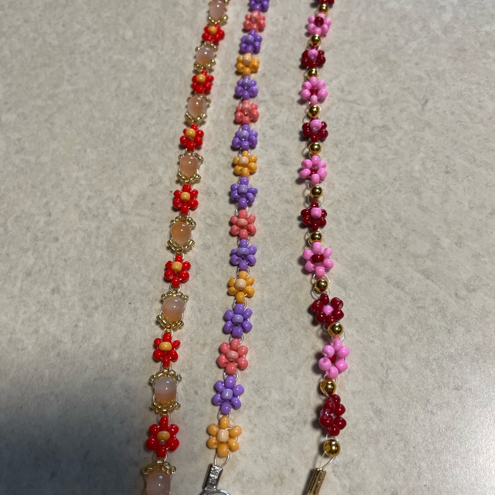 Floral Beaded bracelet each sold separately at 20 dollars or make an offer